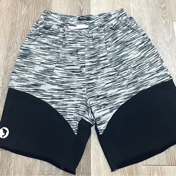 Pink Dolphin Marble Weave Sweat Shorts Men's Large in Grey - Picture 3 of 10